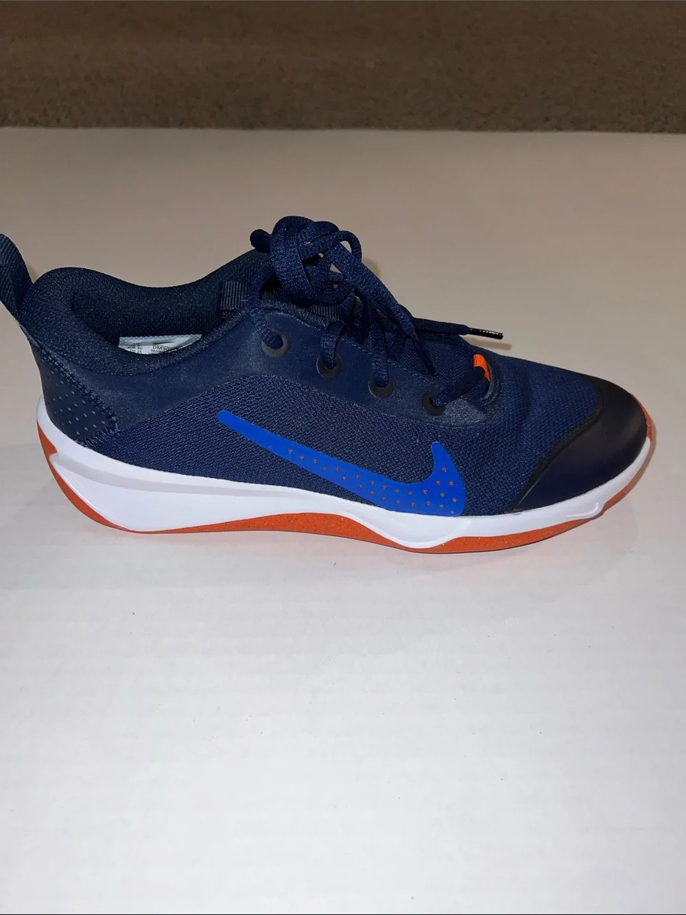 Nike Kids Navy with Orange and Blue Accent Sneakers